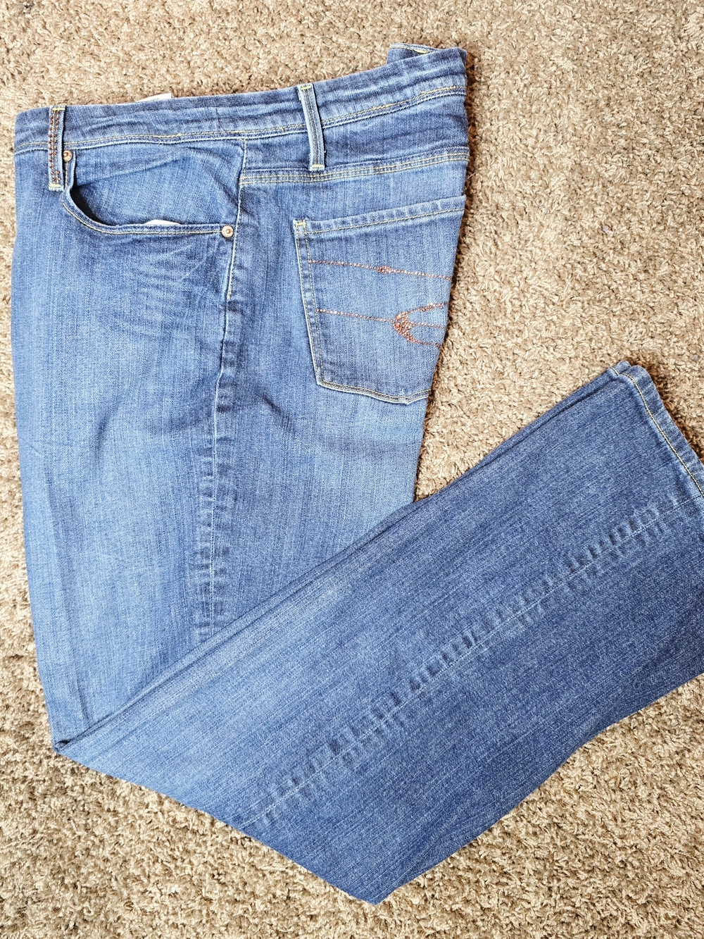 Blue Women's Straight-Leg Jeans